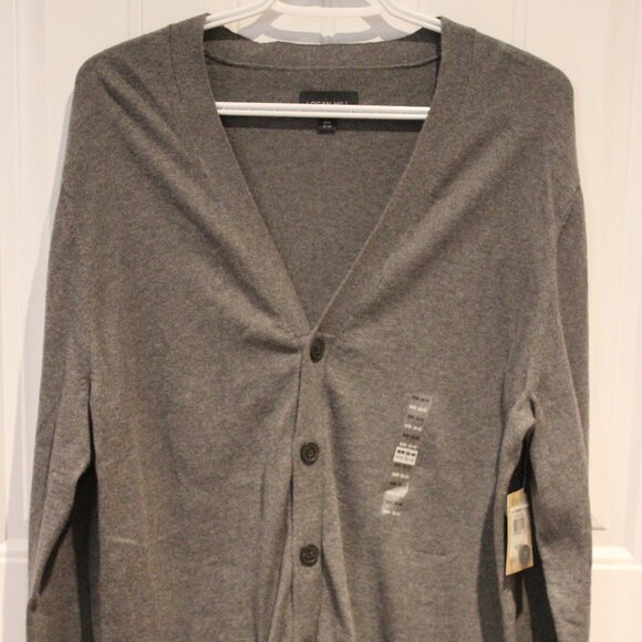 2/$40 🏷 Logan Hill Grey Cardigan Size Men's M BNWT - Picture 2 of 4